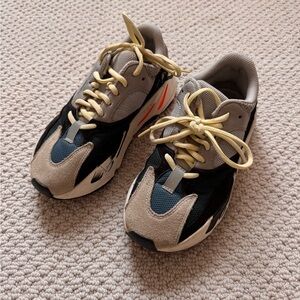 Yeezy Athletic Shoes in Black, Gray, and Tan